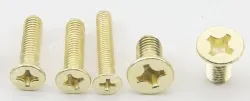 Golden Flat Head Screws M3*5