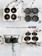 Square four-headed 15W