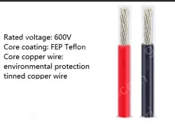 Teflon Wire Cable 8AWG Black 165 cores