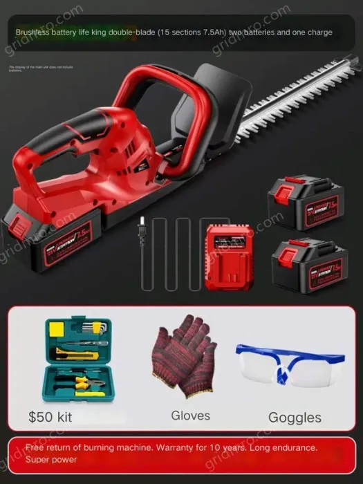 Brushless battery life king double-edged 15 7.5Ah two batteries and one charge