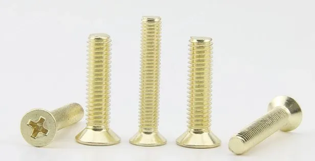 Golden Flat Head Screws M3*7