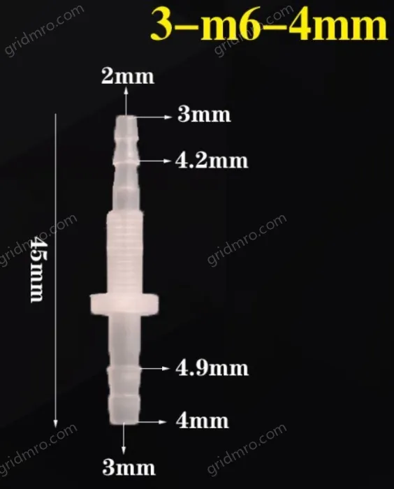 3-M6-4-Feed-through plastic connectors