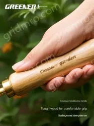 Cocoa tea gold three-claw rake + three-pronged shovel