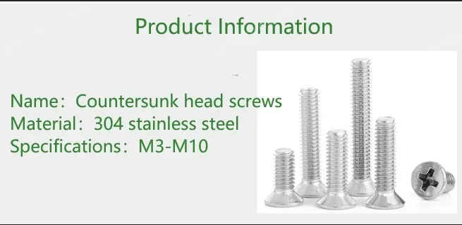 Phillips countersunk head screws M1.6*3