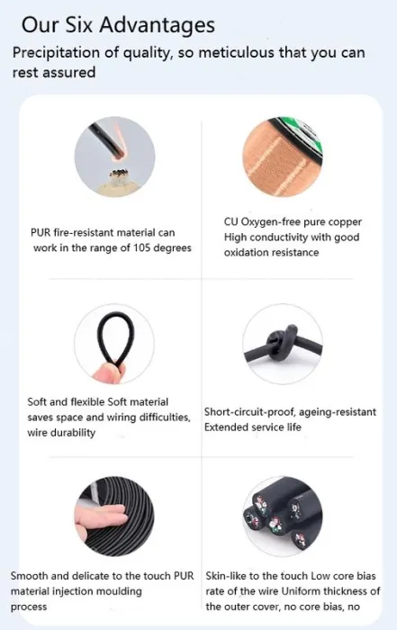 5 core 4 core 2 core sensor cable 26 AWG 4 pole