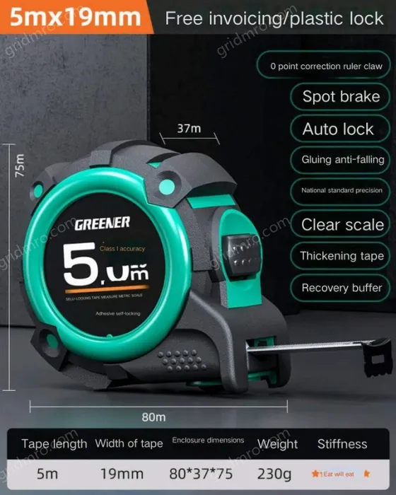 Drop and wear-resistant/lagging self-locking 5m×19MM Class II. accuracy