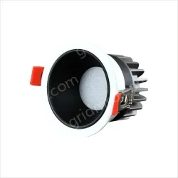 Downlight model: 18W black cup with 75mm opening 3000K OSRAM chip + Caifu town drive